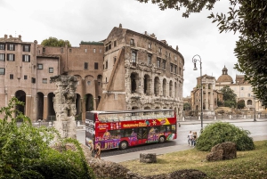 En bus à arrêts à arrêts multiples : visite en arrêts multiples de Rome et transfert en bus