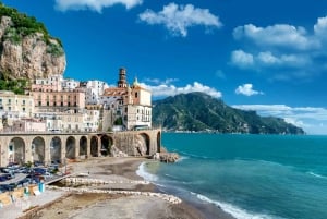 From Rome: Amalfi Coast Private Day Trip by Train and Car