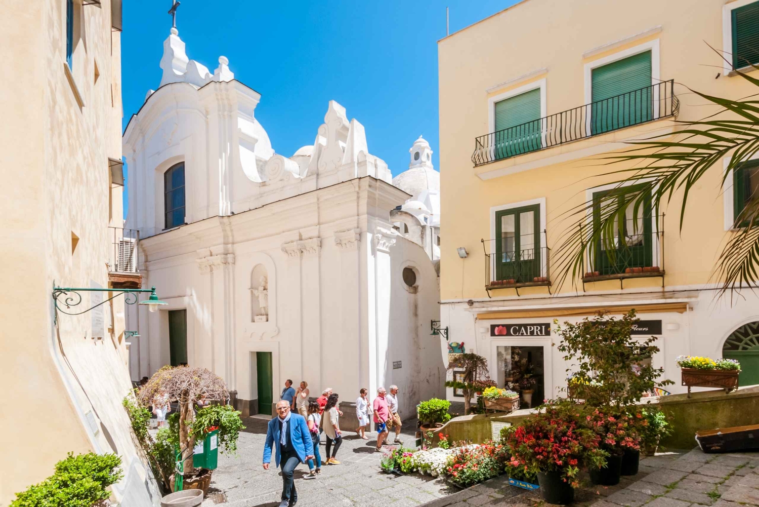 Från Rom: Guidad dagsutflykt till Capri med Blue Grotto