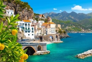 Von Rom: Salerno, Positano und Amalfiküste mit Bootstour