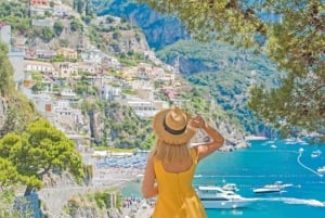 Von Rom: Salerno, Positano und Amalfiküste mit Bootstour