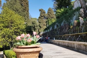 Roomasta: Villa d'Este ja Hadrianuksen huvila -kierros lounaalla.