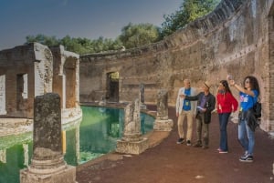 Roomasta: Villa d'Este ja Hadrianuksen huvila -kierros lounaalla.