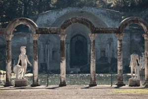 Roomasta: Villa d'Este ja Hadrianuksen huvila -kierros lounaalla.