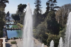 Roomasta: Villa d'Este ja Hadrianuksen huvila -kierros lounaalla.