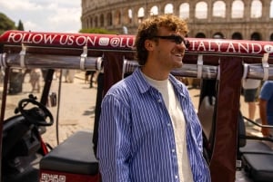 ゴルフカートツアー：ローマの主要見どころを効率的に巡る