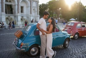 ラ・ドルチェ・ヴィータ：クラシックなフィアット 500 でローマを巡る