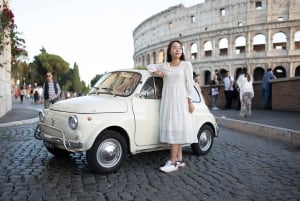 ラ・ドルチェ・ヴィータ：クラシックなフィアット 500 でローマを巡る