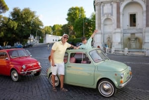 ラ・ドルチェ・ヴィータ：クラシックなフィアット 500 でローマを巡る