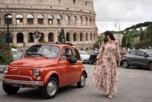 La Dolce Vita: Cruising i Roma i en klassisk Fiat 500