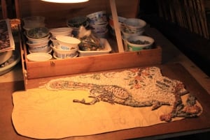 ローマのトラステヴェレ地区でのモザイク制作ワークショップ