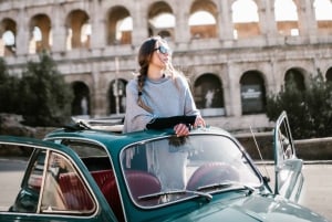 Photo Shoot in Rome with Vespa And Vintage Fiat 500 Options