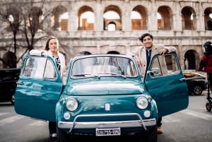 Photo Shoot in Rome with Vespa And Vintage Fiat 500 Options