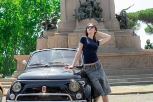 Photo Shoot in Rome with Vespa And Vintage Fiat 500 Options