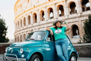 Photo Shoot in Rome with Vespa And Vintage Fiat 500 Options