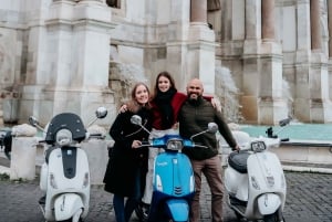 Photo Shoot in Rome with Vespa And Vintage Fiat 500 Options