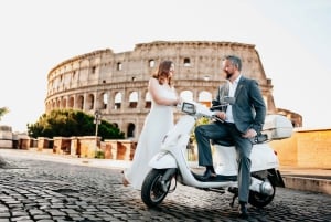 Photo Shoot in Rome with Vespa And Vintage Fiat 500 Options