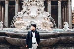 Photo Shoot in Rome with Vespa And Vintage Fiat 500 Options