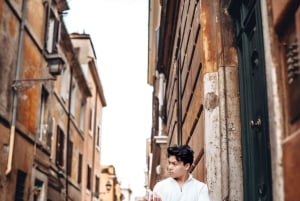 Photo Shoot in Rome with Vespa And Vintage Fiat 500 Options