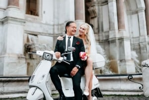 Photo Shoot in Rome with Vespa And Vintage Fiat 500 Options