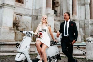 Photo Shoot in Rome with Vespa And Vintage Fiat 500 Options