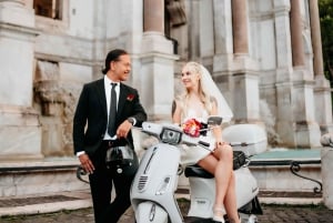 Photo Shoot in Rome with Vespa And Vintage Fiat 500 Options