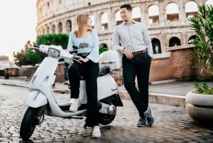 Photo Shoot in Rome with Vespa And Vintage Fiat 500 Options