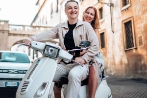 Photo Shoot in Rome with Vespa And Vintage Fiat 500 Options