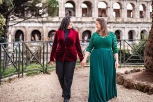 Photo Shoot in Rome with Vespa And Vintage Fiat 500 Options