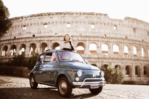 Photo Shoot in Rome with Vespa And Vintage Fiat 500 Options