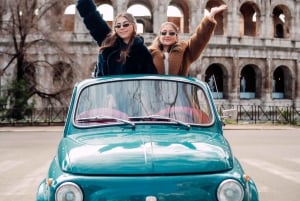 Photo Shoot in Rome with Vespa And Vintage Fiat 500 Options