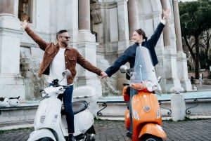 Photo Shoot in Rome with Vespa And Vintage Fiat 500 Options