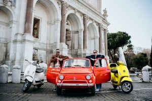 Photo Shoot in Rome with Vespa And Vintage Fiat 500 Options