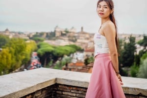 Photo Shoot in Rome with Vespa And Vintage Fiat 500 Options