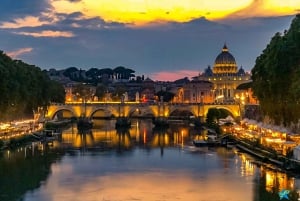 Rome: Night E-Bike Tour with Pizza Option