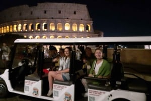 Rome in 2 hour: Private Golf Cart nighttime Sightseeing Tour