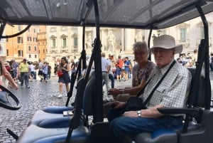 Rome in 2 hour: Private Golf Cart nighttime Sightseeing Tour