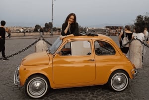 Rome: 3 hour panoramic tour of Rome with a vintage Fiat 500