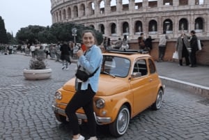Rome: 3 hour panoramic tour of Rome with a vintage Fiat 500