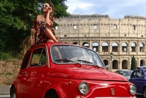 Rome: 3 hour panoramic tour of Rome with a vintage Fiat 500