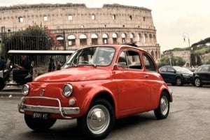 Rome: 3 hour panoramic tour of Rome with a vintage Fiat 500