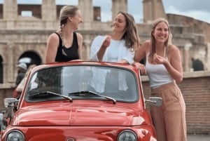 Rome: 3 hour panoramic tour of Rome with a vintage Fiat 500