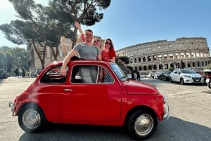 Rome: 3 hour panoramic tour of Rome with a vintage Fiat 500