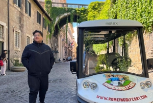 ローマ:4時間のデラックスゴルフカートによるパーソナライズド観光ツアー