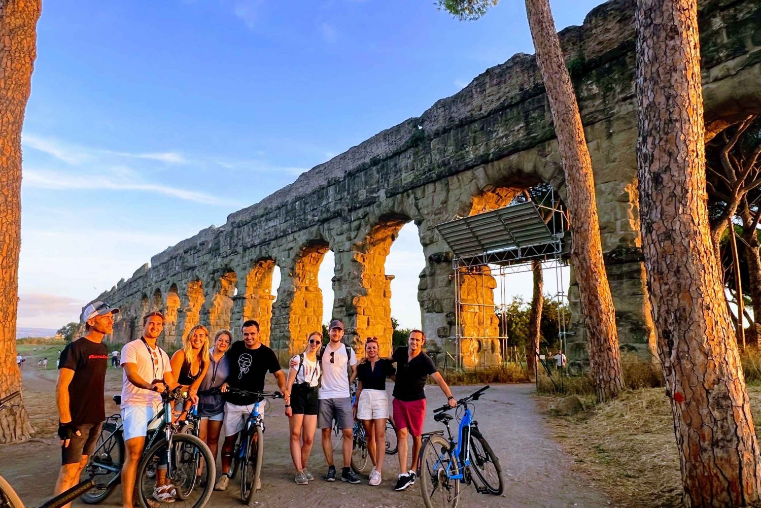 Rome: Appian Way & Catacomb Sunset E-bike Tour with Aperitif