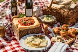 ローマ：アッピア街道 E-バイクツアー カタコンベ、水道橋、食事＋ドリンク