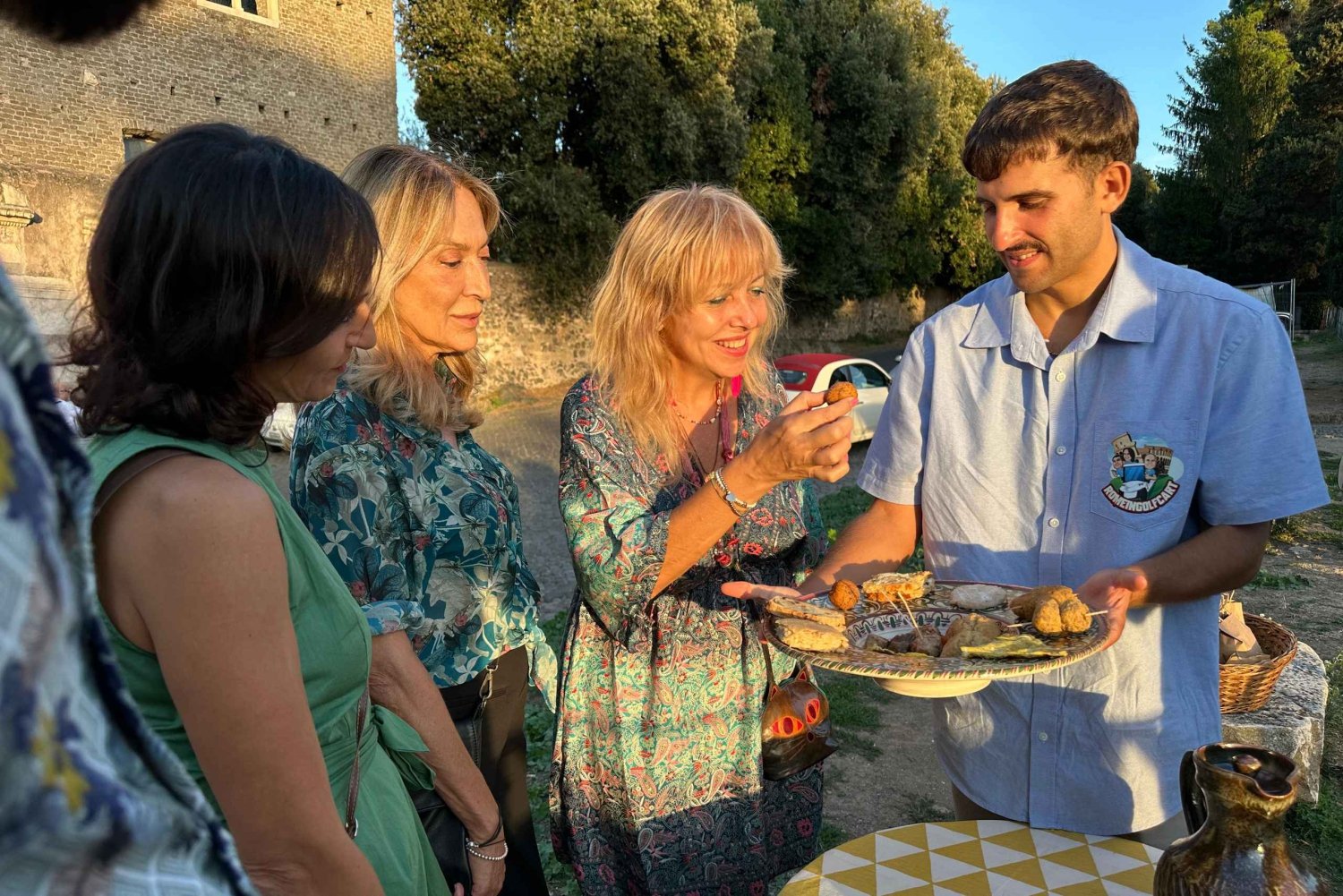 Rome: tour per golfkar langs de Via Appia met Romeinse maaltijd