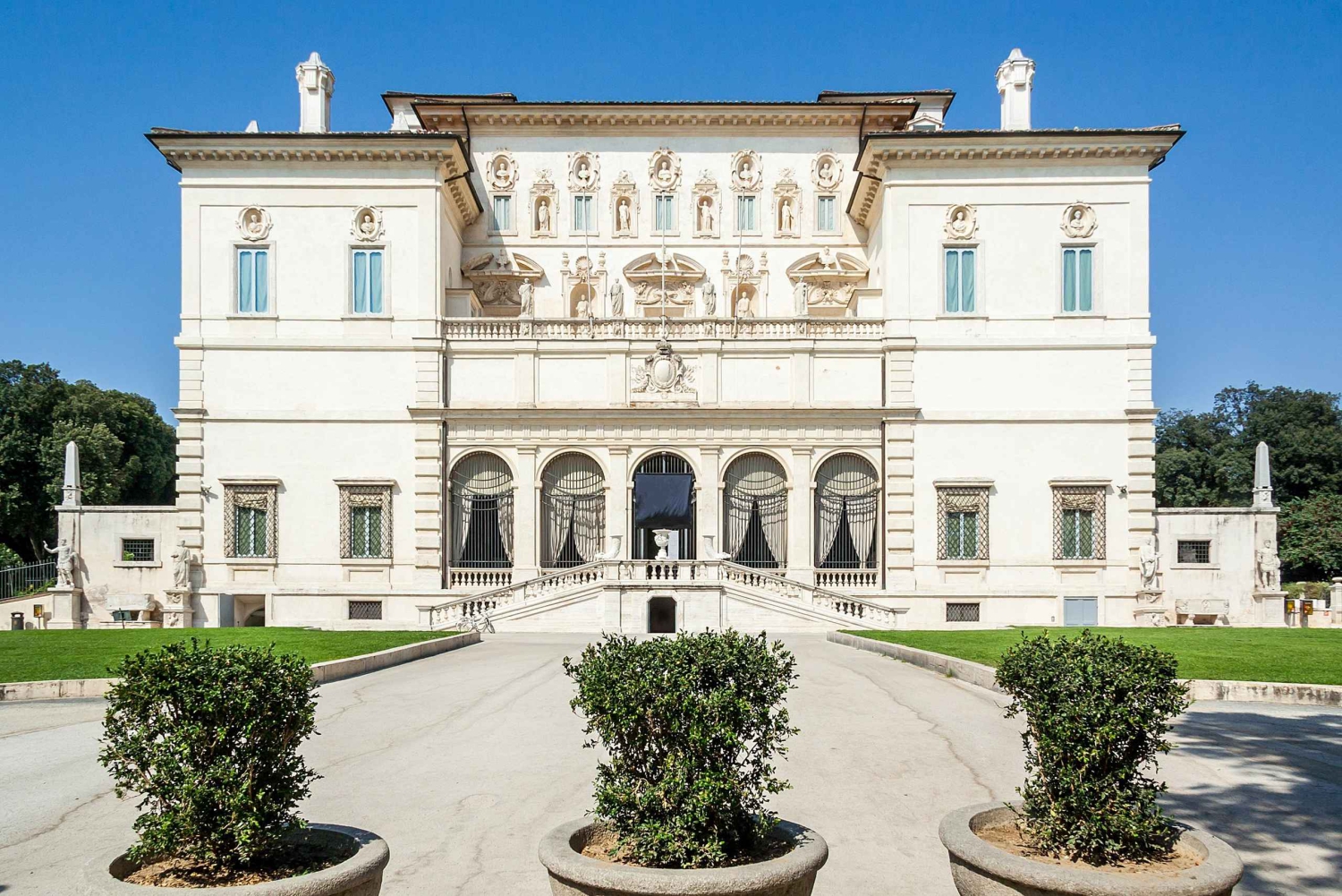 Rom: Indgang til Galleria Borghese med audioguide