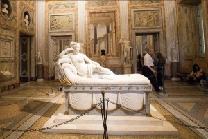 Rom: Indgang til Galleria Borghese med audioguide