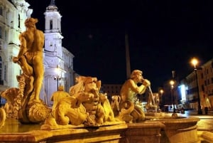 Rome: Chauffeured Tour by Night with Food Tasting and Wine